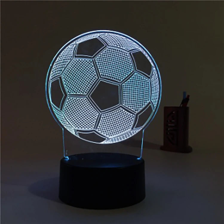 Customizable LED 3D Illusion Anime Acrylic Table Lamp - Creative Night Light for Kids' Home Decor