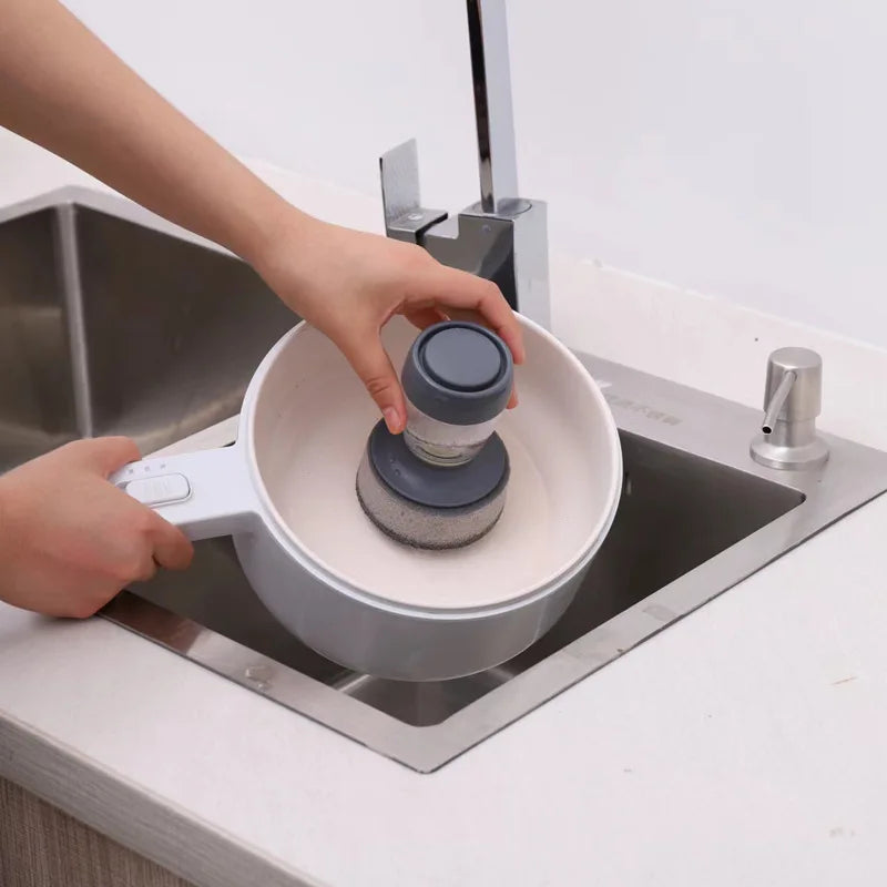 Automatic Liquid Dispenser Cleaner Palm Sponge