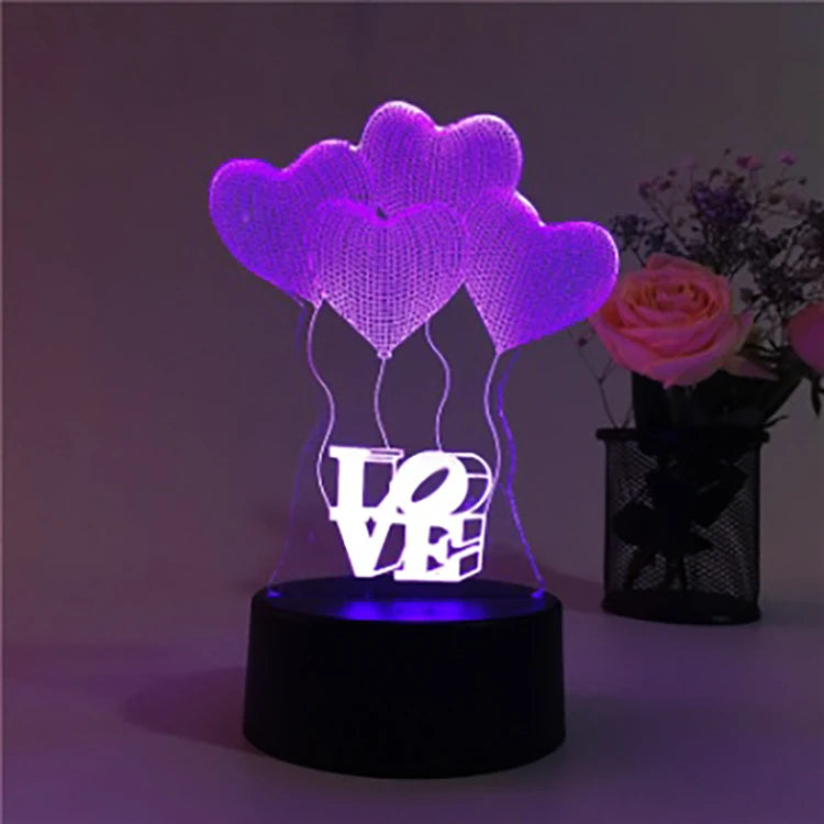 Customizable LED 3D Illusion Anime Acrylic Table Lamp - Creative Night Light for Kids' Home Decor