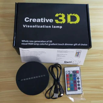 Customizable LED 3D Illusion Anime Acrylic Table Lamp - Creative Night Light for Kids' Home Decor