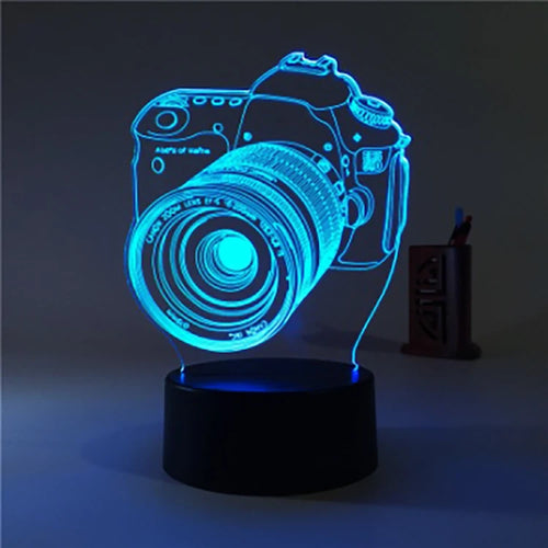 Customizable LED 3D Illusion Anime Acrylic Table Lamp - Creative Night Light for Kids' Home Decor