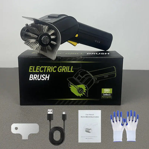 Electric Grill Brush Cordless BBQ LED