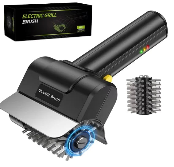 Electric Grill Brush Cordless BBQ LED